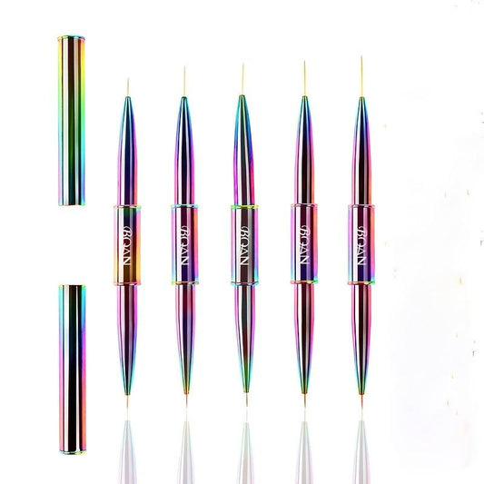 Metal Rod Nail Art Double-ended Drawing Pen