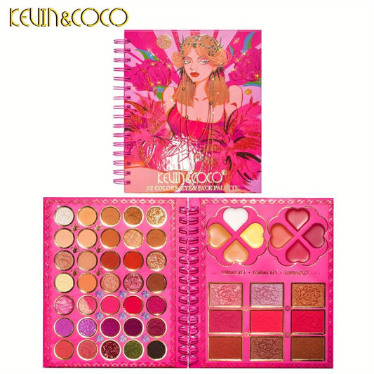 52 Eyeshadow Palette - Brightening Skin Tone Highlighter Powder