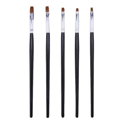 5 pcs Floral Nail Art Brush Set for Manicures