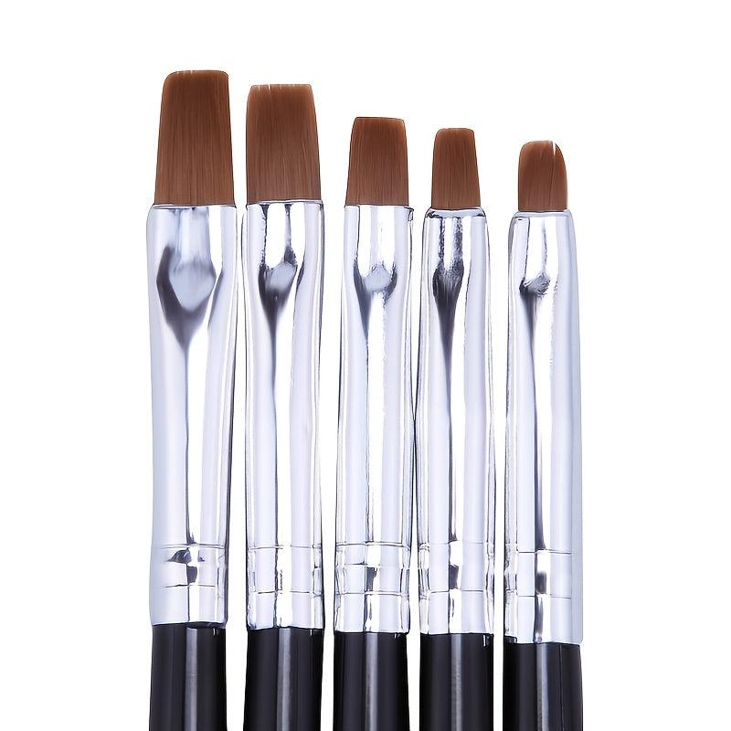 5 pcs Floral Nail Art Brush Set for Manicures