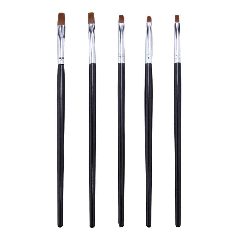 5 pcs Floral Nail Art Brush Set for Manicures