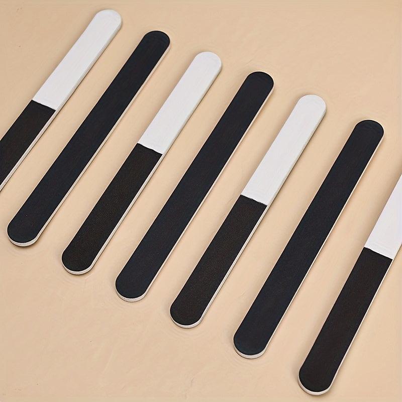60pcs 3-Sided Sponge Polishing Strip Manicure Pedicure Tool
