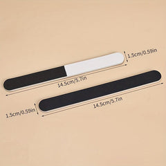 60pcs 3-Sided Sponge Polishing Strip Manicure Pedicure Tool