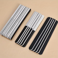 60pcs 3-Sided Sponge Polishing Strip Manicure Pedicure Tool