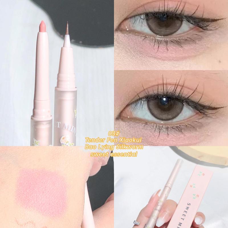 6 Colors Double Head Eyeliner Under Crease Pen Polarized Finish