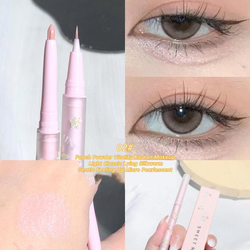 6 Colors Double Head Eyeliner Under Crease Pen Polarized Finish