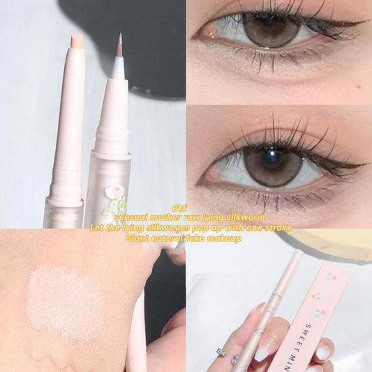 6 Colors Double Head Eyeliner Under Crease Pen Polarized Finish