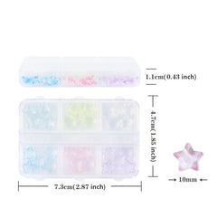 30pcs Transparent Star Nail Art Rhinestones Nail Art Charms