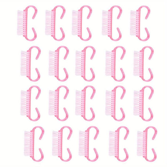 20pcs Nail Brushes for Cleaning Hand Grip Nail Brush Fingernail Scrubbing Kit