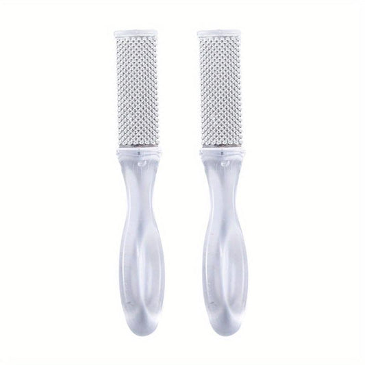 2pcs Foot File Callus Remover Dead Skin Care Removal Double Sided Metal Surface