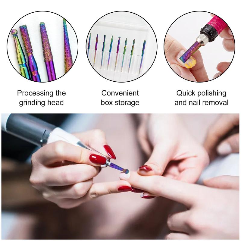 10Pcs Tungsten Carbide Sanding Head Set for Nails Manicure Pedicure