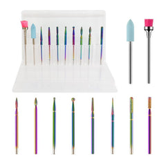 10Pcs Tungsten Carbide Sanding Head Set for Nails Manicure Pedicure