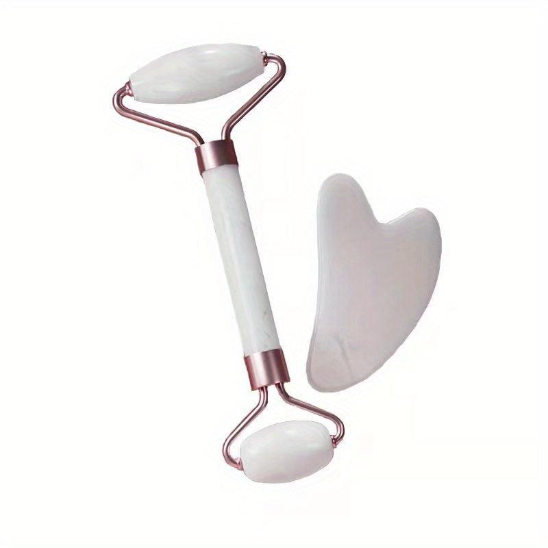 Rose Quartz Jade Roller & Gua Sha - Facial Beauty Roller & Skin Care Tools
