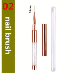 1PC Metal Handle Nail Brush Nail Art Brush Line Painting Drawing Brushes