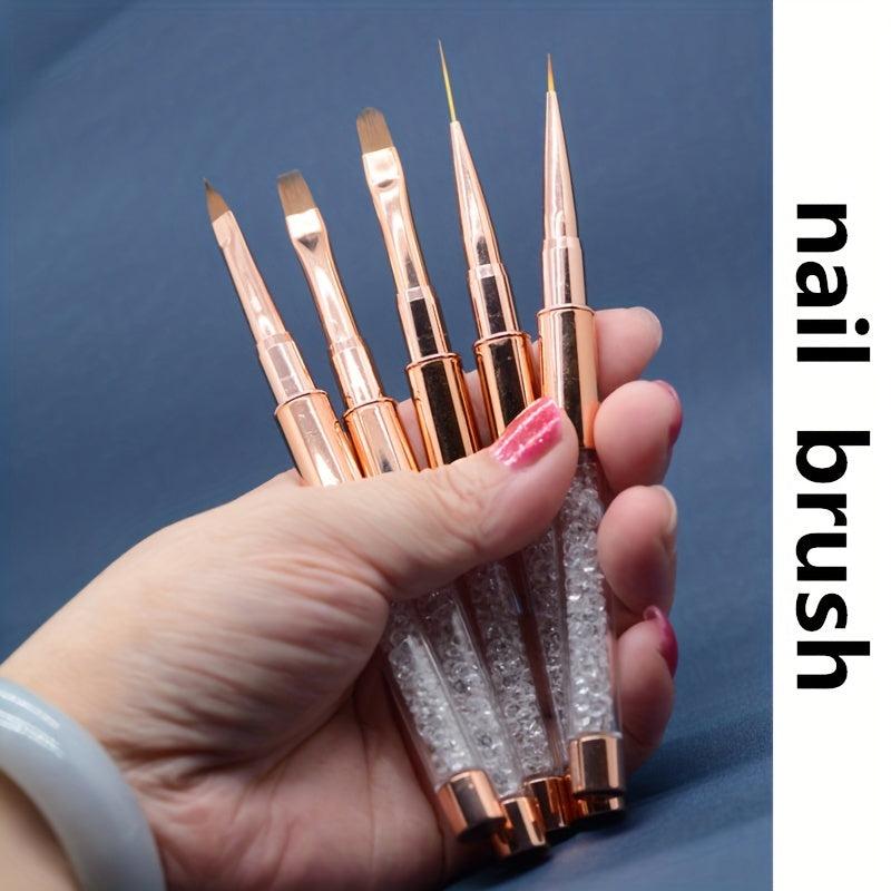 1PC Metal Handle Nail Brush Nail Art Brush Line Painting Drawing Brushes