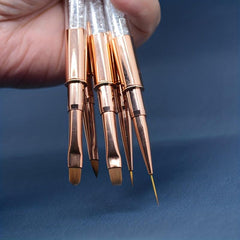 1PC Metal Handle Nail Brush Nail Art Brush Line Painting Drawing Brushes