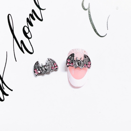 Bat Nail Art Charms 3D Alloy Gem Accessories
