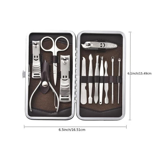 12 Pcs Stainless Steel Nail Clipper Set Nail Clipper Beauty Tool