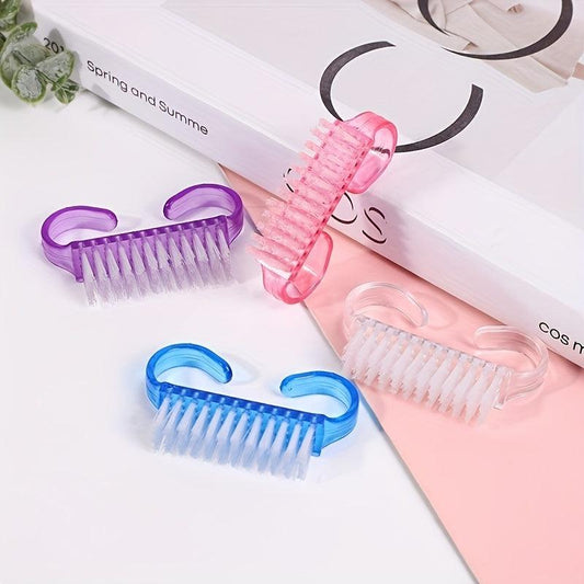 50 Pcs Handle Grip Nail Brush Fingernail Scrub Cleaning Brush