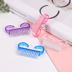 50 Pcs Handle Grip Nail Brush Fingernail Scrub Cleaning Brush