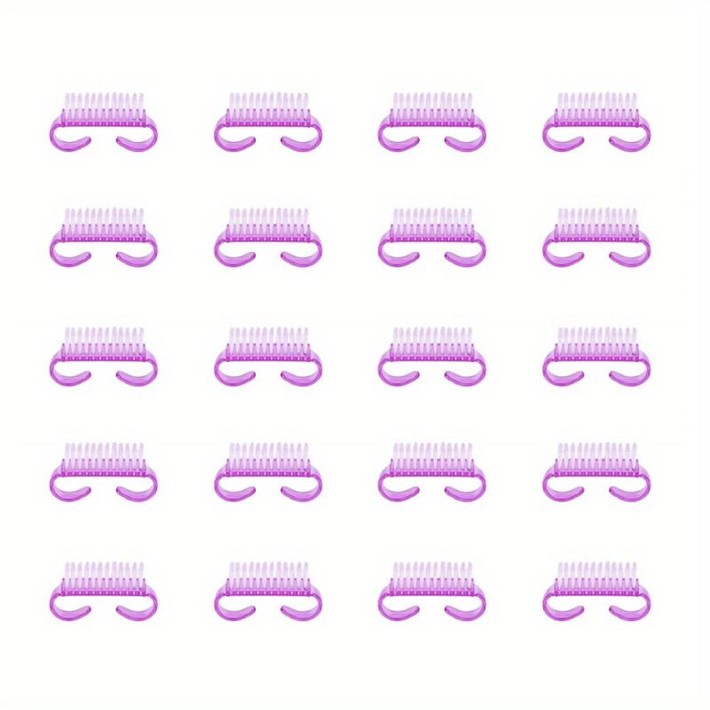 50 Pcs Handle Grip Nail Brush Fingernail Scrub Cleaning Brush