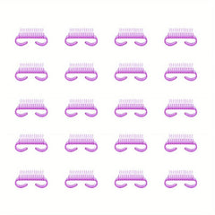 50 Pcs Handle Grip Nail Brush Fingernail Scrub Cleaning Brush