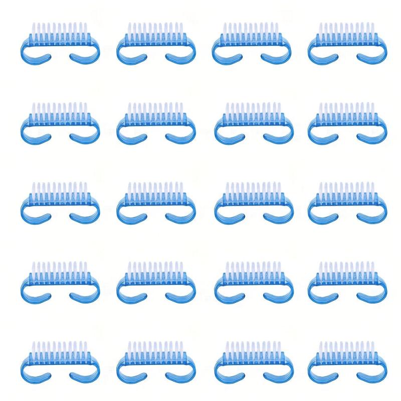 50 Pcs Handle Grip Nail Brush Fingernail Scrub Cleaning Brush