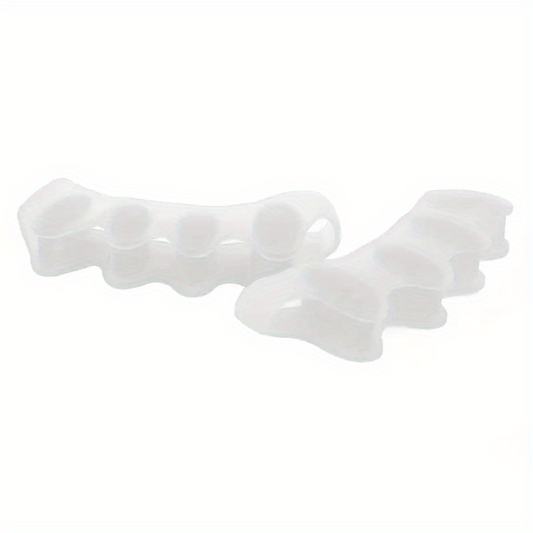 2 Pcs Toe Separators Washable Reusable Corrector Overlapping Crooked Toe