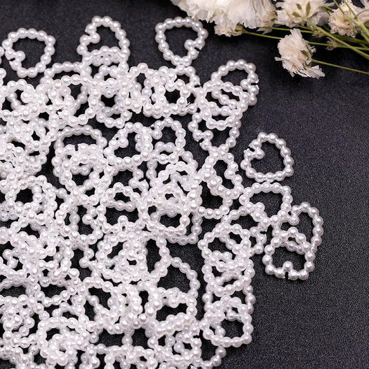 Pearl Hollow Love 3D Nail Stickers & Art Accessories