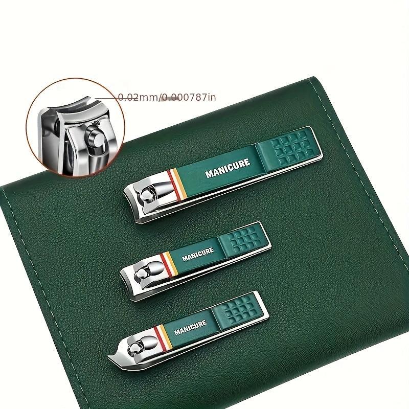 Stainless Steel Manicure Set Nail Clippers Scissors Travel Care Kit