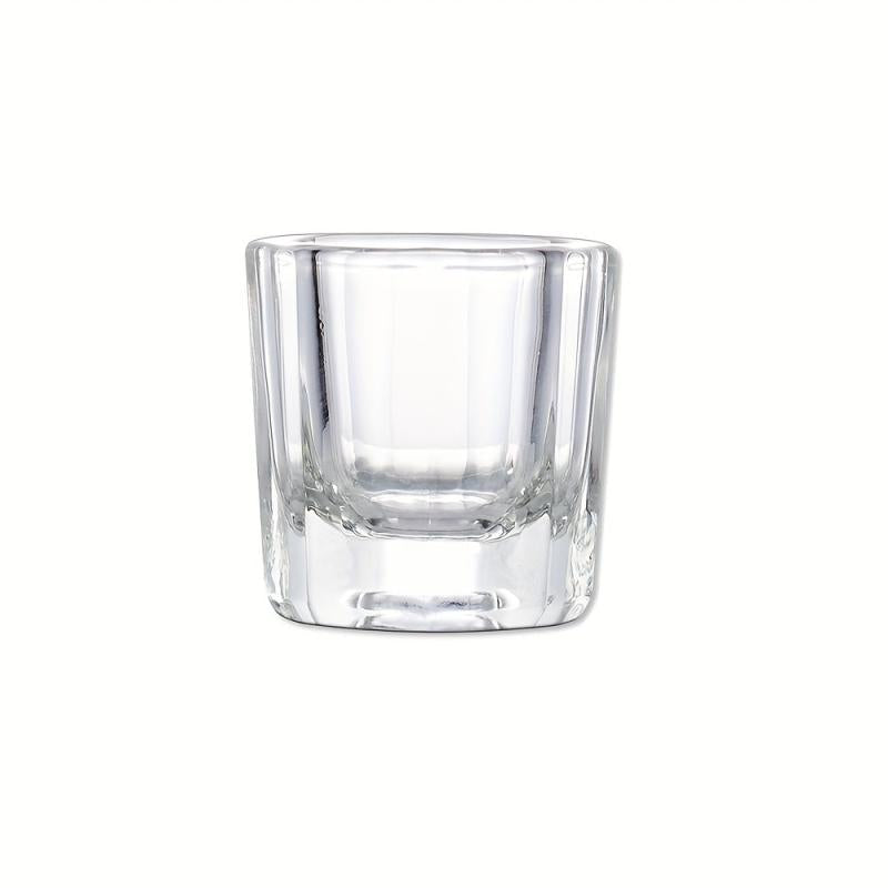 Glass Nail Cup Acrylic Liquid Dappen Dish Nail Powder Holder