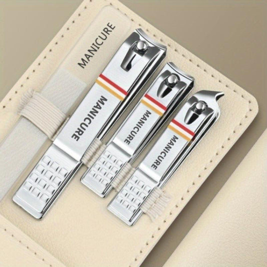 4 pcs Stainless Steel Manicure Set for Travel and Home Use