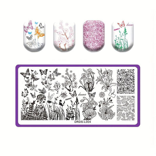 Nail Stamping Plates Shapes Image Stamp Template Nails Printing Tool