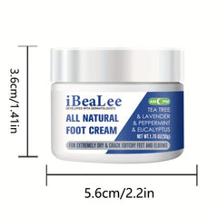 Eucalyptus Foot Cream with Lavender Peppermint Tea Tree - 50g