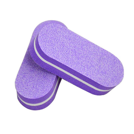 10 Pcs Washable Sponge Buffer Nail File 100 180 Sandpaper Polishing