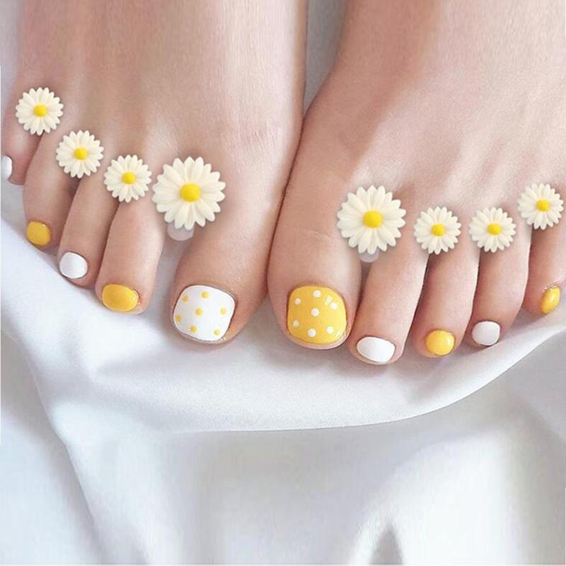 Japanese Style Daisy Toe Separator Nail Art Tool Set