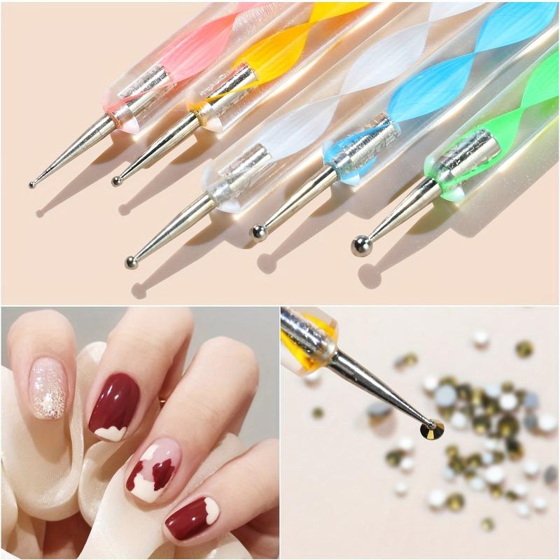 Acrylic Sequin Nail Art Pen Set with Phototherapy Brush