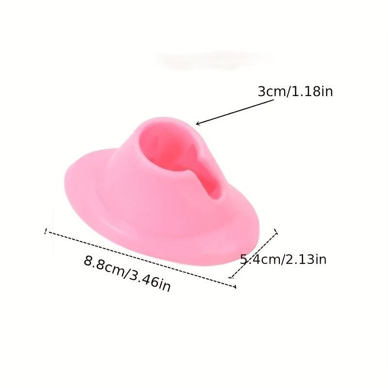 5pcs Pink Anti-Spill Nail Polish Bottle Holder for Salon Manicure Pedicure