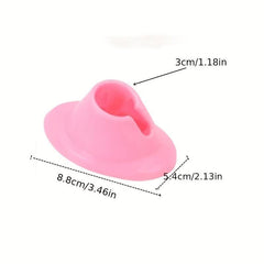 5pcs Pink Anti-Spill Nail Polish Bottle Holder for Salon Manicure Pedicure