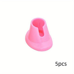 5pcs Pink Anti-Spill Nail Polish Bottle Holder for Salon Manicure Pedicure