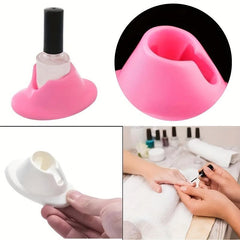 5pcs Pink Anti-Spill Nail Polish Bottle Holder for Salon Manicure Pedicure