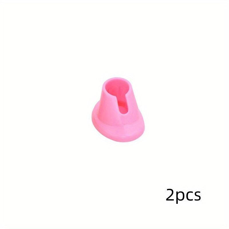 5pcs Pink Anti-Spill Nail Polish Bottle Holder for Salon Manicure Pedicure