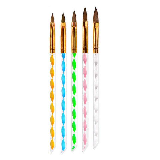 Professional Nail Gel Pens Set with Acrylic Gel Builder Cuticle Pusher