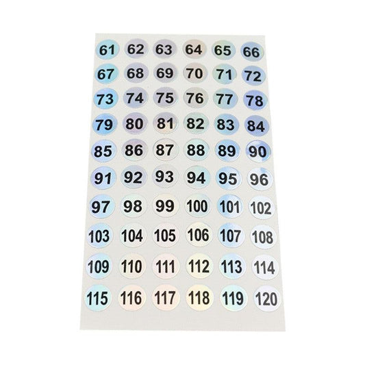5pcs Nail Polish Gel Varnish Number Label Sticker 1-300 Waterproof Manicure