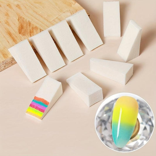 8 Pcs Soft Sponge Gradient Nail Art Tools Set