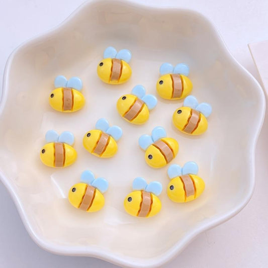 20pcs Mini Bee 3D Charms Nail Art Decoration For Women Girls