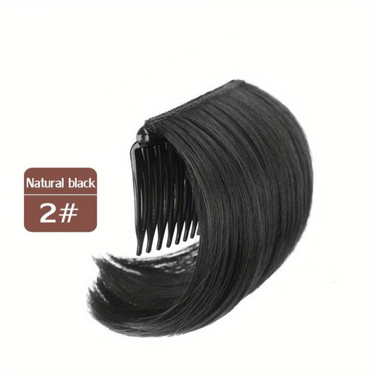 Short Fluffy Top Hair Pad Synthetic Hair Extensions For Women