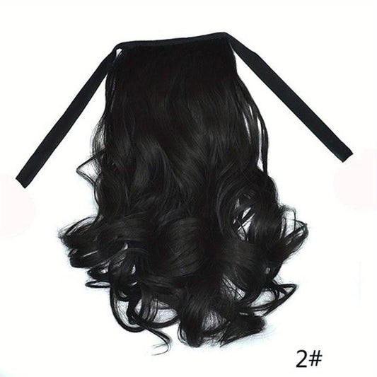 Curly Wavy Ponytail Extensions Clip on Hairpieces For Women