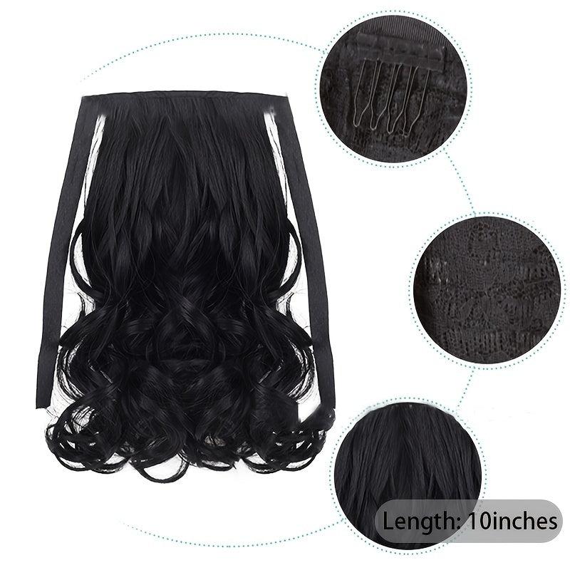 Brown Heat Resistant Synthetic Hair Ponytail Extensions Drawstring Ponytail 12