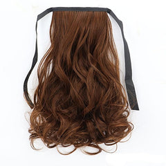 Brown Heat Resistant Synthetic Hair Ponytail Extensions Drawstring Ponytail 12